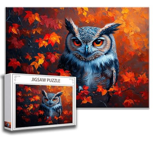 Tier Puzzle 300 Teile Kinder, Jigsaw Puzzle Eule Puzzle Erwachsene, Junge, Mädchen, Geschicklichkeitsspiel für Die Ganze Familie, Klassische Holzpuzzle für Wand Zimmer Deko Wohnzimmer, Geschenke Y-7 Tier Puzzle 300 Teile Kinder, Jigsaw Puzzle Eule Puzzle Erwachsene, Junge, Mädchen, Geschicklichkeitsspiel für Die Ganze Familie, Klassische Holzpuzzle für Wand Zimmer Deko Wohnzimmer, Geschenke Y-7 von Zhngzoyn