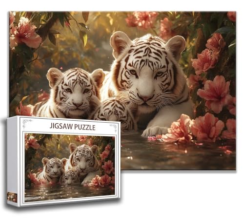 Tiger Puzzle 120 Teile Kinder, Jigsaw Puzzle Blume Puzzle Erwachsene, Junge, Mädchen, Geschicklichkeitsspiel für Die Ganze Familie, Klassische Holzpuzzle für Wand Zimmer Deko Wohnzimmer, Geschenke B-5 Tiger Puzzle 120 Teile Kinder, Jigsaw Puzzle Blume Puzzle Erwachsene, Junge, Mädchen, Geschicklichkeitsspiel für Die Ganze Familie, Klassische Holzpuzzle für Wand Zimmer Deko Wohnzimmer, Geschenke B-5 von Zhngzoyn
