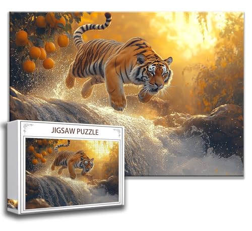 Tiger Puzzle 120 Teile Kinder, Jigsaw Puzzle Fallen Puzzle Erwachsene, Junge, Mädchen, Geschicklichkeitsspiel für Die Ganze Familie, Klassische Holzpuzzle für Wand Deko Wohnzimmer, Geschenke Z-7 Tiger Puzzle 120 Teile Kinder, Jigsaw Puzzle Fallen Puzzle Erwachsene, Junge, Mädchen, Geschicklichkeitsspiel für Die Ganze Familie, Klassische Holzpuzzle für Wand Deko Wohnzimmer, Geschenke Z-7 von Zhngzoyn