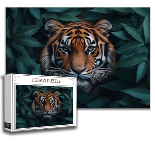Tiger Puzzle 120 Teile Kinder, Jigsaw Puzzle Tier Puzzle Erwachsene, Junge, Mädchen, Geschicklichkeitsspiel für Die Ganze Familie, Klassische Holzpuzzle für Wand Zimmer Deko Wohnzimmer, Geschenke A-2 Tiger Puzzle 120 Teile Kinder, Jigsaw Puzzle Tier Puzzle Erwachsene, Junge, Mädchen, Geschicklichkeitsspiel für Die Ganze Familie, Klassische Holzpuzzle für Wand Zimmer Deko Wohnzimmer, Geschenke A-2 von Zhngzoyn