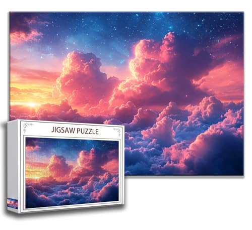 Wolke Puzzle 120 Teile Kinder, Jigsaw Puzzle Landschaft Puzzle Erwachsene, Junge, Mädchen, Geschicklichkeitsspiel für Die Ganze Familie, Klassische Holzpuzzle für Wand Zimmer Deko Wohnzimmer A-3 Wolke Puzzle 120 Teile Kinder, Jigsaw Puzzle Landschaft Puzzle Erwachsene, Junge, Mädchen, Geschicklichkeitsspiel für Die Ganze Familie, Klassische Holzpuzzle für Wand Zimmer Deko Wohnzimmer A-3 von Zhngzoyn
