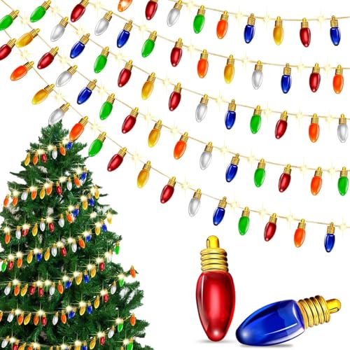 2 Stücke 1m Wichtel Lichterkette Miniatur, Wichtel Zubehör Weihnachten,Wichteltür Zubehör Puppenhaus Zubehör,Miniatur Bunte Lampe Für Weihnachtsdeko Puppenhaus Möbel, Kinder Geschenk von ZhongShuang