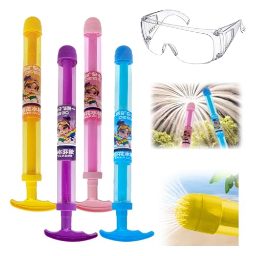 4 Stück Feuerwerks Wasserpistole Spielzeug,1 Stück Eine Schutzbrille,Feuerwerks Wassersprühspielzeug,Romantisches Feuerwerk Wasserpistole Für Paare Für Familie Jungen Mädchen Pool Wasser Party Spiele 4 Stück Feuerwerks Wasserpistole Spielzeug,1 Stück Eine Schutzbrille,Feuerwerks Wassersprühspielzeug,Romantisches Feuerwerk Wasserpistole Für Paare Für Familie Jungen Mädchen Pool Wasser Party Spiele von ZhongShuang