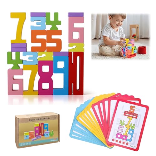 ZhongShuang Zahlenbausteine,Holz Zahlenblock Spielzeug Set Für Kinder Bunt Stapelzahlen, Vorschul-Lernaktivitäten Für Geburtstagsgeschenke, Familienspiel ZhongShuang Zahlenbausteine,Holz Zahlenblock Spielzeug Set Für Kinder Bunt Stapelzahlen, Vorschul-Lernaktivitäten Für Geburtstagsgeschenke, Familienspiel von ZhongShuang