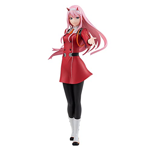 Anime Darling In The FRANXX Figur, Cartoon-Charakter 02 Zero Two Actionfigur, Statuen, Modell, Heimdekoration, Dekoration, Ornamente (C, 17,5 cm) von Zhongkaihua