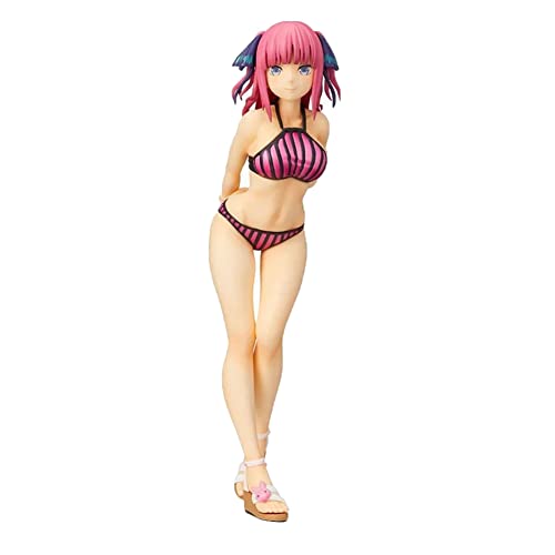 Anime The Quintessential Quintuplets Figur, Nakano Miku/Nino Actionfigur Badeanzug Bikini Spielzeug Desktop Ornamente Sammlerstück von Zhongkaihua