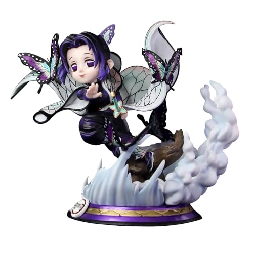 Shinobu Kocho Figurine 16cm Statuette Anime Charakter Kochou Shinobu Action Figur Modell mit Basis Desktop Ornament Geschenke von Zhongkaihua