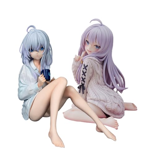 Zhongkaihua 2 Stück Anime Mädchen Figuren Elaina Figur sitzend Anime Modell Statue PVC Figur Sammlung Desktop Ornamente Zhongkaihua 2 Stück Anime Mädchen Figuren Elaina Figur sitzend Anime Modell Statue PVC Figur Sammlung Desktop Ornamente von Zhongkaihua