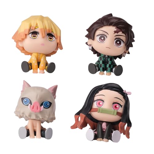 Zhongkaihua 4Pcs Kamado Tanjiro Kamado Nezuko Hashibira Inosuke Figur Niedliche Version 6 cm Anime PVC-Modell Kuchendekoration Schreibtischdekoration Geburtstagsgeschenk Zhongkaihua 4Pcs Kamado Tanjiro Kamado Nezuko Hashibira Inosuke Figur Niedliche Version 6 cm Anime PVC-Modell Kuchendekoration Schreibtischdekoration Geburtstagsgeschenk von Zhongkaihua
