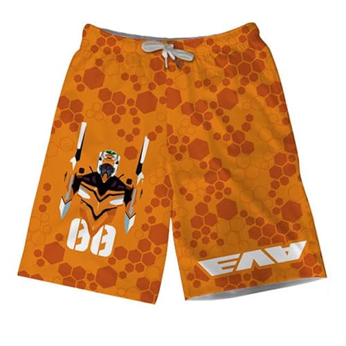 Zhongkaihua Anime Ayanami Rei Uni-Badeshorts, schnell trocknende Badehose, Sommer, Boardshorts, kurze Hose, Strand-Shorts, 3D-gedruckte Badehose von Zhongkaihua