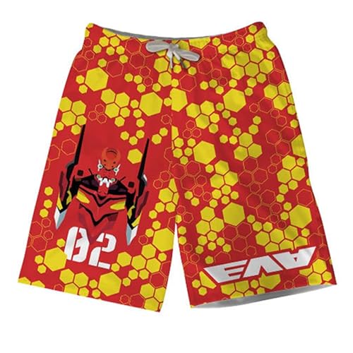 Zhongkaihua Anime Ayanami Rei Uni-Badeshorts, schnell trocknende Badehose, Sommer, Boardshorts, kurze Hose, Strand-Shorts, 3D-gedruckte Badehose von Zhongkaihua