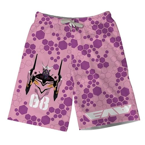 Zhongkaihua Anime Ayanami Rei Uni-Badeshorts, schnell trocknende Badehose, Sommer, Boardshorts, kurze Hose, Strand-Shorts, 3D-gedruckte Badehose von Zhongkaihua