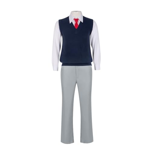 Zhongkaihua Anime Cosplay Amano Ririsa/Okumura Masamune Cosplay-Kostüm, Komplettset, Schuluniform Outfit Halloween von Zhongkaihua