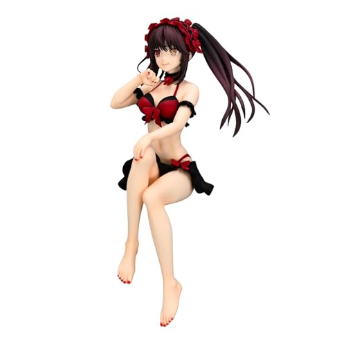 Zhongkaihua Anime Date a Live Figur Tokisaki Kurumi 16 cm PVC Pyjama sitzendes Modell Statue Actionfigur Sammlung Desktop Dekorationen Geschenke von Zhongkaihua