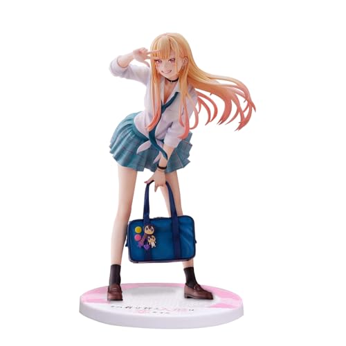 Zhongkaihua Anime-Figur Kitagawa Marin Figur Uniform Modell 21 cm PVC Statue sitzend Kitagawa Marin Actionfigur Sammlerstücke Dekorationen Geschenke von Zhongkaihua