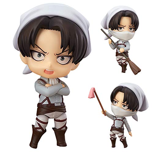 Zhongkaihua Anime Figur Statue Levi Figur Ellen Yeager Actionfigur Austauschbare Köpfe Zubehör Modell Desktop Dekoration Figur Sammlerstücke von Zhongkaihua