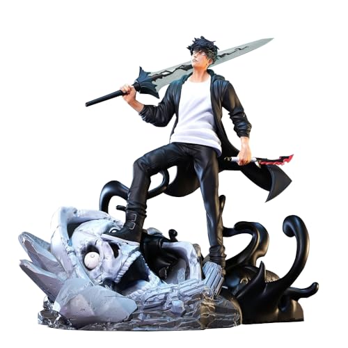 Zhongkaihua Anime Figure Sung Jinwoo Action Figure Statue with Base Model PVC Figurine Collection Gift Desktop Ornaments von Zhongkaihua
