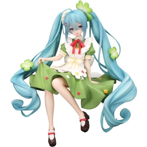 Zhongkaihua Anime Figuren Miku Figur Sitzend Modell Statue, Action Figure Miku Nudelstopper Modell, Miku Figurine 15CM PVC Dekorationen Sammlung Geschenk von Zhongkaihua