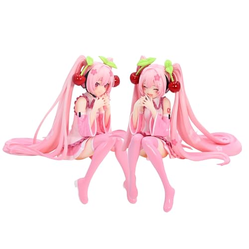 Zhongkaihua Anime Figuren Miku Figur Sitzend Modell Statue, Actionfigur Miku Nudelstopper Modell, Miku Figurine 12CM PVC Dekorationen Sammlung Ornamente Geschenk von Zhongkaihua