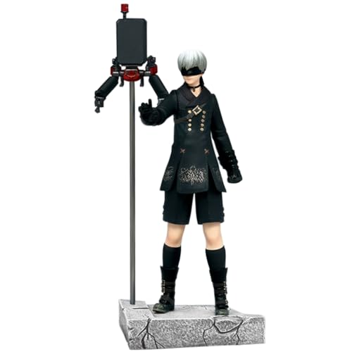 Zhongkaihua Anime Game Character Automata 9S Yorha No.9 Type S Actionfigur PVC Statue 15 cm Yorha 9S Figur Stehpositionen Modell Ornamente Sammlerstück von Zhongkaihua