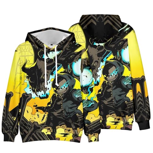 Zhongkaihua Anime Hoodies Sans/Flowey/Undyne/Frisk Hoodie Game Characters 3D Printed Uni Clothing Thin Long Sleeve Sweatshirt with Drawstring Gifts von Zhongkaihua