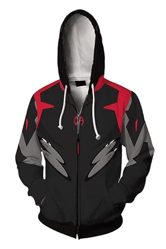 Zhongkaihua Anime-Hoodies mit Reißverschluss, Ayanami Rei/Nagisa Kaworu/Asuka Langley Soryu, Kapuzenpullover, 3D-Druck, Uni, dünn, langärmelig, Reißverschluss, Sweatshirt, Geschenke Zhongkaihua Anime-Hoodies mit Reißverschluss, Ayanami Rei/Nagisa Kaworu/Asuka Langley Soryu, Kapuzenpullover, 3D-Druck, Uni, dünn, langärmelig, Reißverschluss, Sweatshirt, Geschenke von Zhongkaihua