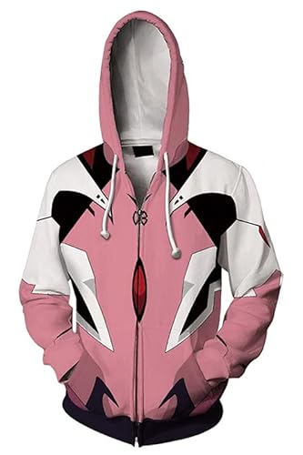 Zhongkaihua Anime-Hoodies mit Reißverschluss, Ayanami Rei/Nagisa Kaworu/Asuka Langley Soryu, Kapuzenpullover, 3D-Druck, Uni, dünn, langärmelig, Reißverschluss, Sweatshirt, Geschenke Zhongkaihua Anime-Hoodies mit Reißverschluss, Ayanami Rei/Nagisa Kaworu/Asuka Langley Soryu, Kapuzenpullover, 3D-Druck, Uni, dünn, langärmelig, Reißverschluss, Sweatshirt, Geschenke von Zhongkaihua