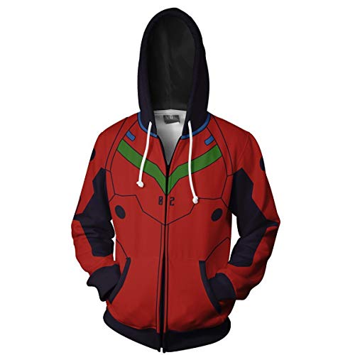 Zhongkaihua Anime-Hoodies mit Reißverschluss, Ayanami Rei/Nagisa Kaworu/Asuka Langley Soryu, Kapuzenpullover, 3D-Druck, Uni, dünn, langärmelig, Reißverschluss, Sweatshirt, Geschenke Zhongkaihua Anime-Hoodies mit Reißverschluss, Ayanami Rei/Nagisa Kaworu/Asuka Langley Soryu, Kapuzenpullover, 3D-Druck, Uni, dünn, langärmelig, Reißverschluss, Sweatshirt, Geschenke von Zhongkaihua