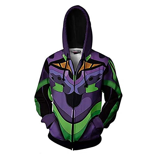 Zhongkaihua Anime-Hoodies mit Reißverschluss, Ayanami Rei/Nagisa Kaworu/Asuka Langley Soryu, Kapuzenpullover, 3D-Druck, Uni, dünn, langärmelig, Reißverschluss, Sweatshirt, Geschenke Zhongkaihua Anime-Hoodies mit Reißverschluss, Ayanami Rei/Nagisa Kaworu/Asuka Langley Soryu, Kapuzenpullover, 3D-Druck, Uni, dünn, langärmelig, Reißverschluss, Sweatshirt, Geschenke von Zhongkaihua
