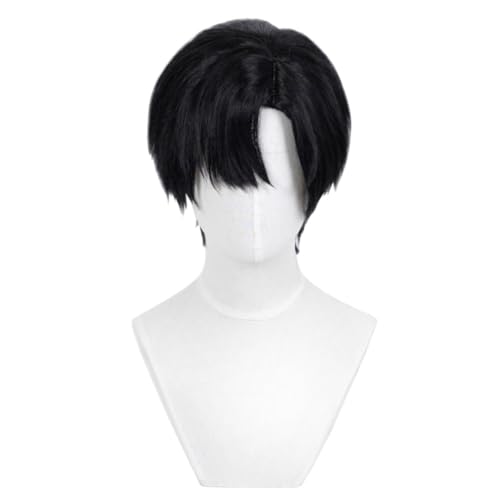 Zhongkaihua Anime Ivan Cosplay Kostüm Komplettes Set Schwarzer Mantel Perücke für Fans Erwachsene Rollenspiel Outfit für Halloween Party von Zhongkaihua