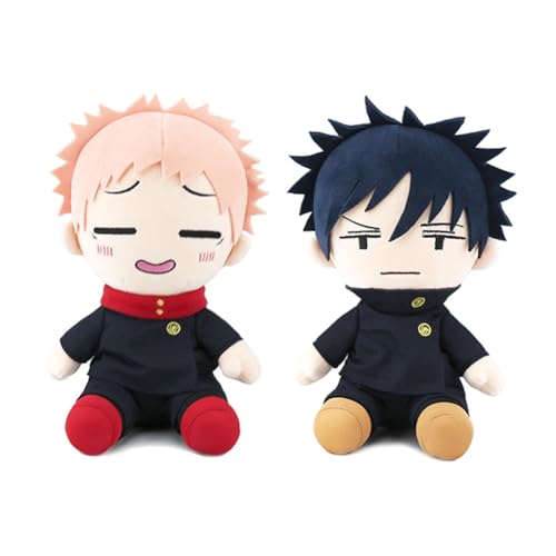 Zhongkaihua Anime Kissen Gojo Satoru/Itadori Yuji/Fushiguro Megumi/Inumaki Toge Figur Weiche Gefüllte Kissen Home Sofa Schlafzimmer Dekoration 23CM von Zhongkaihua