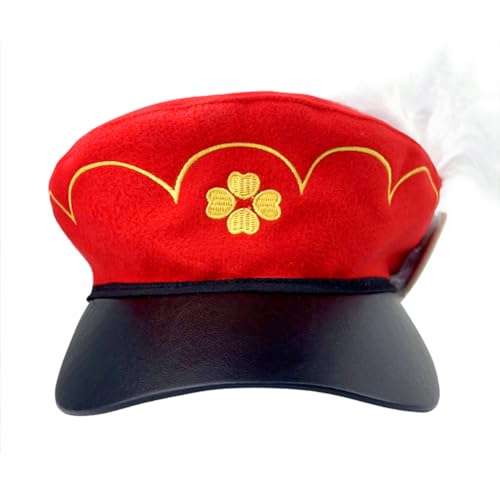 Zhongkaihua Anime Klee Hut Rot Barett Hut Matrosenmütze Klee Cosplay Kostüme Ornament Hut Fancy Dress Kopfbedeckungen & Hüte für Erwachsene von Zhongkaihua