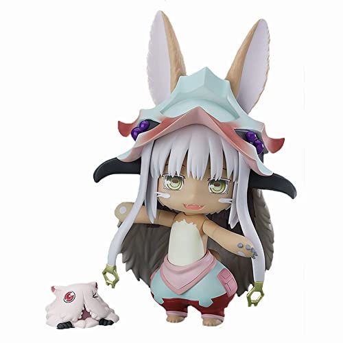 Zhongkaihua Anime Made in Abyss Figur Nanachi Actionfigur bewegliche Anime-Statue 10 cm PVC-Modell austauschbare Köpfe Zubehör Desktop-Dekorationen Sammlerstücke Geschenke von Zhongkaihua