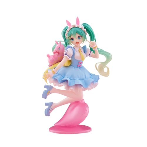 Zhongkaihua Anime Miku Figur Cartoon Girl Action Figure Miku Figurine Statue Modell PVC Sammlung Dekorationen Geschenke 18CM von Zhongkaihua