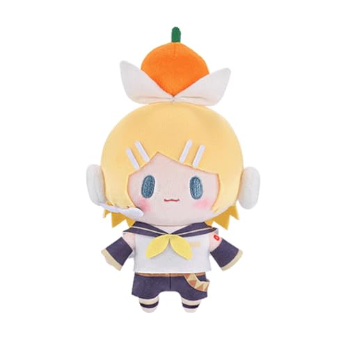 Zhongkaihua Anime Miku Plush Kagamine Rin Len Figur Weiches Gefülltes Kissen Sofa Schlafzimmer Heim Dekoration Geschenke 15CM von Zhongkaihua
