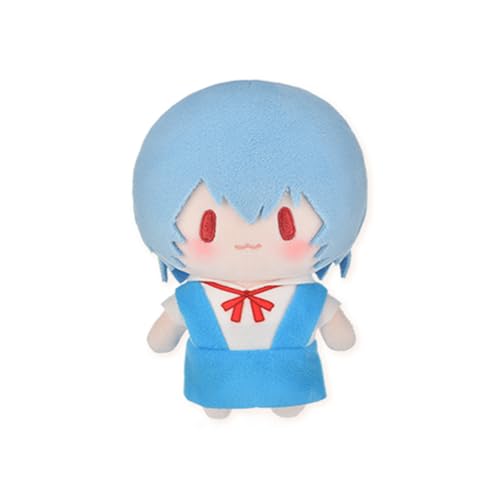 Zhongkaihua Anime-Plüsch, Ayanami-Rei-Figur, weich, gefüllt, niedlicher Cartoon, 15 cm, Sofa, Schlafzimmer, Heimdekoration, Sammlerstücke, Geschenke von Zhongkaihua