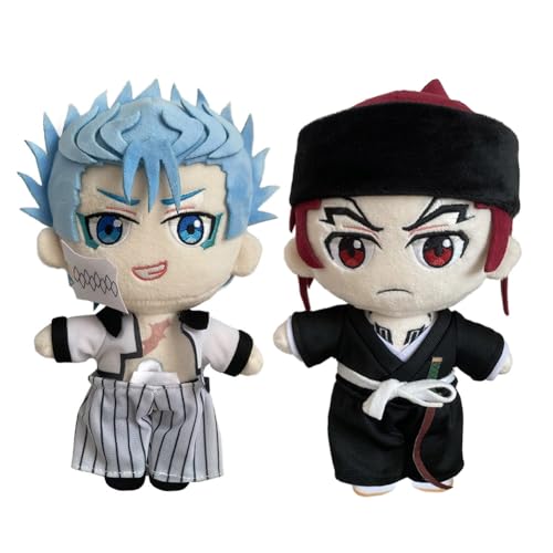 Zhongkaihua Anime-Plüsch-Grimmjow/Renji-Figur, weich, gefüllt, für Sofa, Schlafzimmer, Heimdekoration, Sammlerstücke, Geschenke, 20 cm von Zhongkaihua