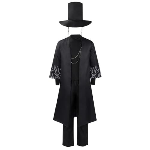 Zhongkaihua Anime Saja Cosplay Uniform Mantel Hemd Hose Hut Vollsets Halloween Comic-Con Karneval Rollenspiel Kostüm für Herren von Zhongkaihua