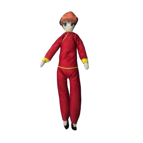 Zhongkaihua Anime Sakata Gintoki Plüsch, weich, Kagura/Hijikata, Toushirou, Figur, drehbar, eingebauter Draht, 26 cm, lustiger Kissenüberwurf, Sofa, Schlafzimmer, Heimdekoration von Zhongkaihua