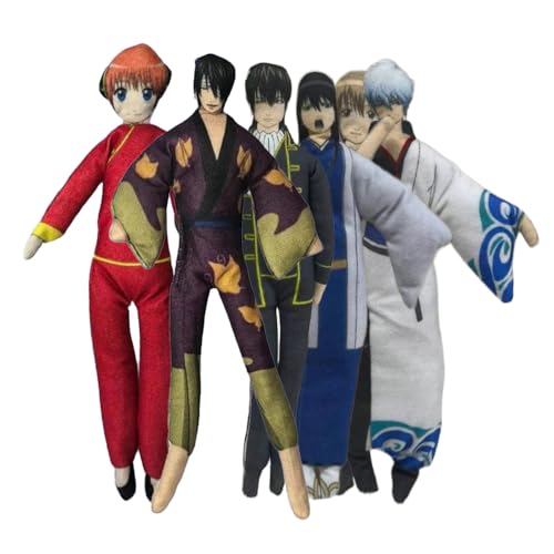Zhongkaihua Anime Sakata Gintoki Plüsch, weich, Kagura/Hijikata, Toushirou, Figur, drehbar, eingebauter Draht, 26 cm, lustiger Kissenüberwurf, Sofa, Schlafzimmer, Heimdekoration Zhongkaihua Anime Sakata Gintoki Plüsch, weich, Kagura/Hijikata, Toushirou, Figur, drehbar, eingebauter Draht, 26 cm, lustiger Kissenüberwurf, Sofa, Schlafzimmer, Heimdekoration von Zhongkaihua