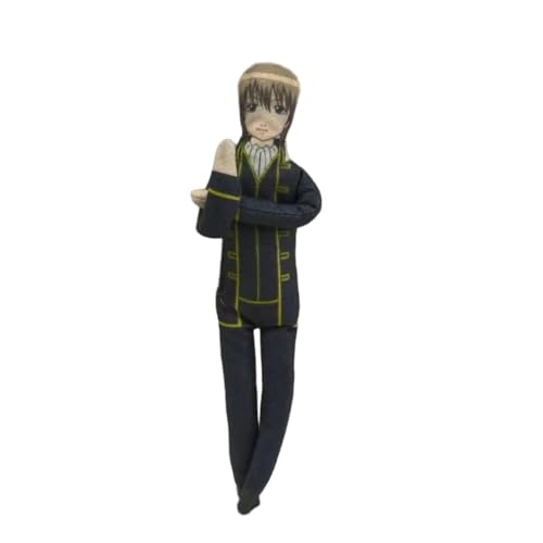 Zhongkaihua Anime Sakata Gintoki Plüsch, weich, Kagura/Hijikata, Toushirou, Figur, drehbar, eingebauter Draht, 26 cm, lustiger Kissenüberwurf, Sofa, Schlafzimmer, Heimdekoration von Zhongkaihua