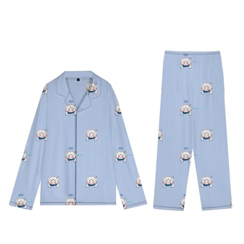 Zhongkaihua Anime-Schlafanzug Frieren Beyond Journey's End Frieren/Fern/Himmel/Stark, Cosplay-Nachtwäsche, niedliches Cartoon-Design, langärmelige Hose, Pyjama-Set, Anime-Pyjama, Party Zhongkaihua Anime-Schlafanzug Frieren Beyond Journey's End Frieren/Fern/Himmel/Stark, Cosplay-Nachtwäsche, niedliches Cartoon-Design, langärmelige Hose, Pyjama-Set, Anime-Pyjama, Party von Zhongkaihua