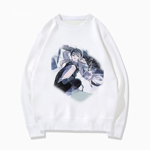 Zhongkaihua Anime Sweatshirt Sakamoto Taro/Asakura Shin/Ru Shaotan Figur 3D gedruckt weiß Rundhalsausschnitt Pullover Herren Damen Uni Kleidung Langarm Geschenke von Zhongkaihua