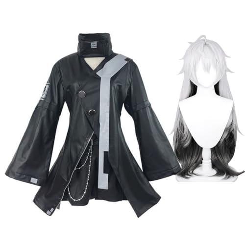 Zhongkaihua Arknights Lappland Cosplay Outfit Anime Kostüm mit Perücke Erwachsene Rollenspiel Anime Karneval Halloween Party Karneval Uniform von Zhongkaihua