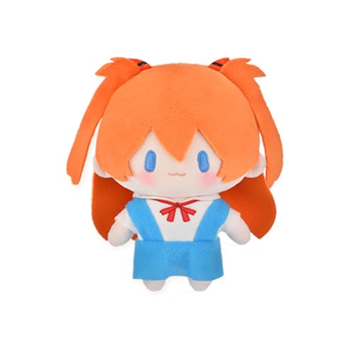 Zhongkaihua Asuka Langley Soryu Plüschanhänger 15 cm Ayanami Rei Anime PP Baumwolle Kissen gefüllt Autotasche Home Couch Dekoration Anhänger für Fans von Zhongkaihua