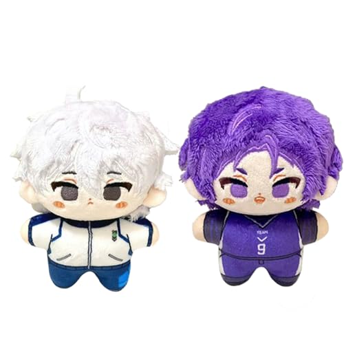 Zhongkaihua Blue Lock Plüschfigur, Nagi/Reo, weich, gefüllt, 2 Stück, Schlüsselanhänger, Tasche, Sofa, Schlafzimmer, Zuhause, Schlüsselanhänger, Dekoration, Sammlerstücke, Geschenke, 12 cm Zhongkaihua Blue Lock Plüschfigur, Nagi/Reo, weich, gefüllt, 2 Stück, Schlüsselanhänger, Tasche, Sofa, Schlafzimmer, Zuhause, Schlüsselanhänger, Dekoration, Sammlerstücke, Geschenke, 12 cm von Zhongkaihua