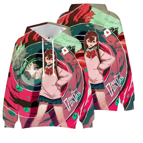 Zhongkaihua Dan Da Dan Hoodie Uni 3D Gedruckt Kleidung Dan Da Dan Merch Hoodies Pullover mit Kordelzug Sweatshirt Langarm Casual Sport von Zhongkaihua