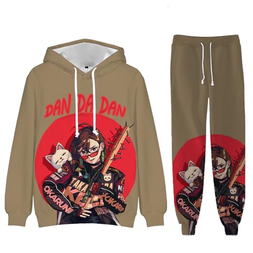 Zhongkaihua Dan Da Dan Hoodie und Sweatpants Set, 2-teilig, Ayase Momo/Turbo Okarun, Hoodie, Hose, Anime, Sweatshirts, Pullover, Kleidung, Herren, Damen, Uni Zhongkaihua Dan Da Dan Hoodie und Sweatpants Set, 2-teilig, Ayase Momo/Turbo Okarun, Hoodie, Hose, Anime, Sweatshirts, Pullover, Kleidung, Herren, Damen, Uni von Zhongkaihua