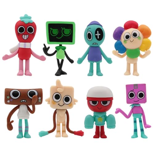 Zhongkaihua Dandy's World Figuren Set 8 Stück, bunt Cartoon niedlich Mini Dandy's World Action Figur Modell Cake Topper, Sammlerstücke Dekorationen 6,7–8,3 cm PVC Zhongkaihua Dandy's World Figuren Set 8 Stück, bunt Cartoon niedlich Mini Dandy's World Action Figur Modell Cake Topper, Sammlerstücke Dekorationen 6,7–8,3 cm PVC von Zhongkaihua