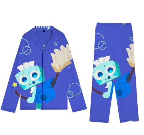 Zhongkaihua Dandy's World Pyjama-Set, Nachtwäsche, Dandy's World Merch, Cartoon, lange Ärmel und Hose, Pyjama, Herbst, Anime, Pyjama, Party von Zhongkaihua
